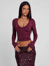 Camhilla Top Burgundy