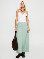 Clued In Frill Detail Top White