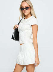 Sweet Treat Button Up Set White