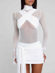 Olyra Mini Dress White