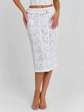 Lunalla Midi Skirt Ivory