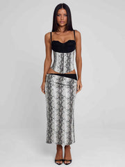 Ravelle Top Silver Snake