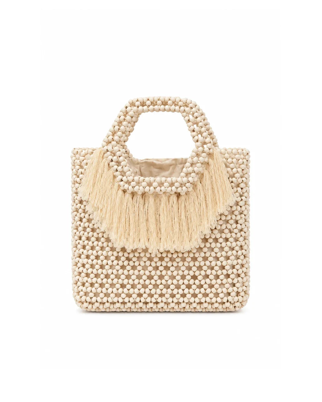 Wooden Tote Top Handle Bag