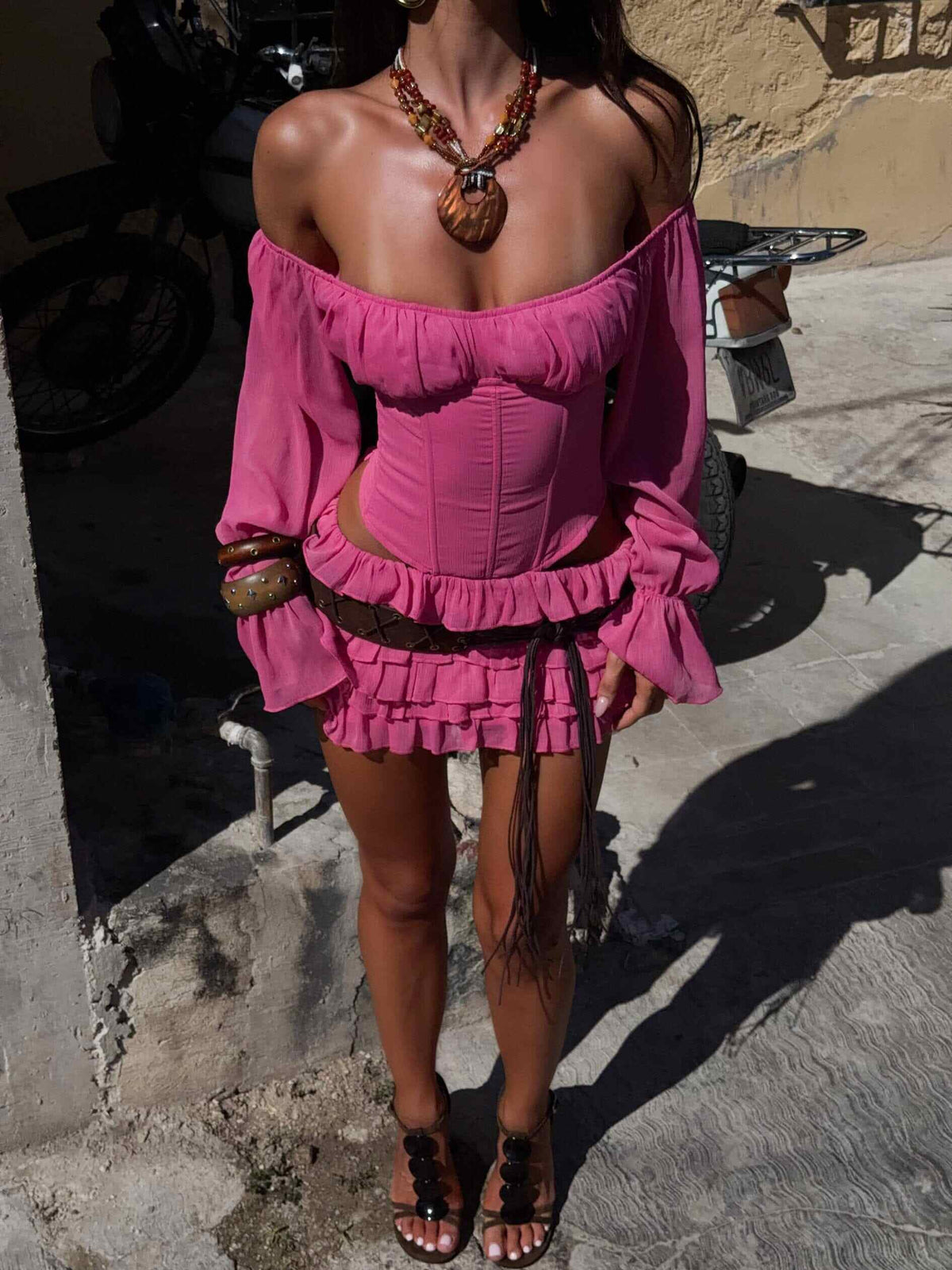 Ayani Mini Dress Hot Pink