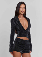 Celene Jacket Black Sparkle