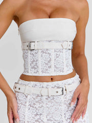 Lunalla Midi Skirt Ivory