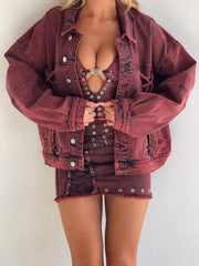 Selenite Jacket Red