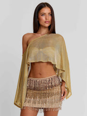 Valina Mini Skirt Gold